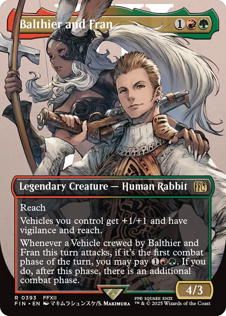 Image of Balthier and Fran (0393) (Borderless) (FIN-393) - FINAL FANTASY (Borderless) Foil