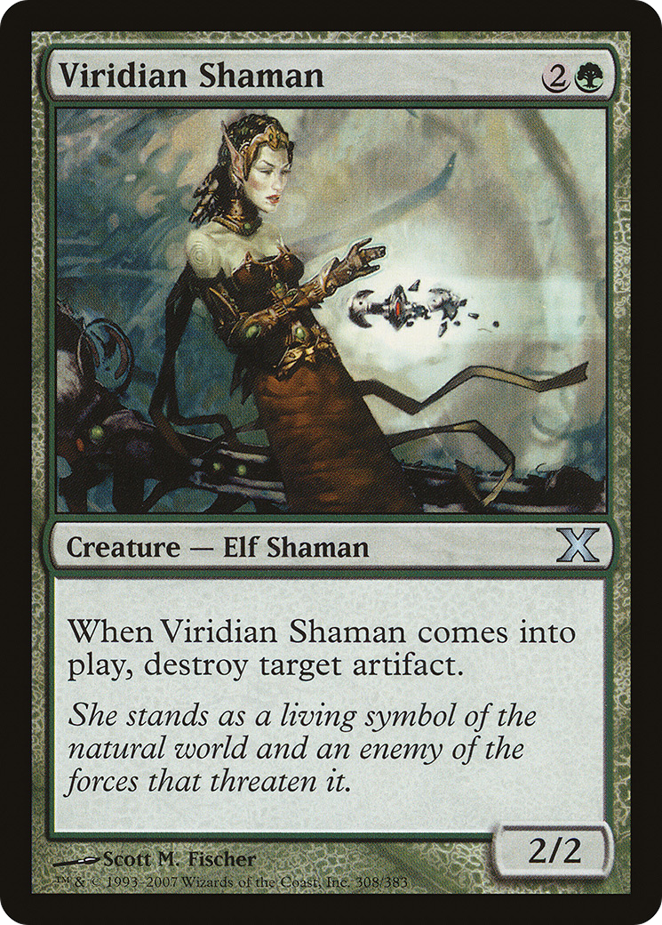 Image of Viridian Shaman (10E-308) - Tenth Edition