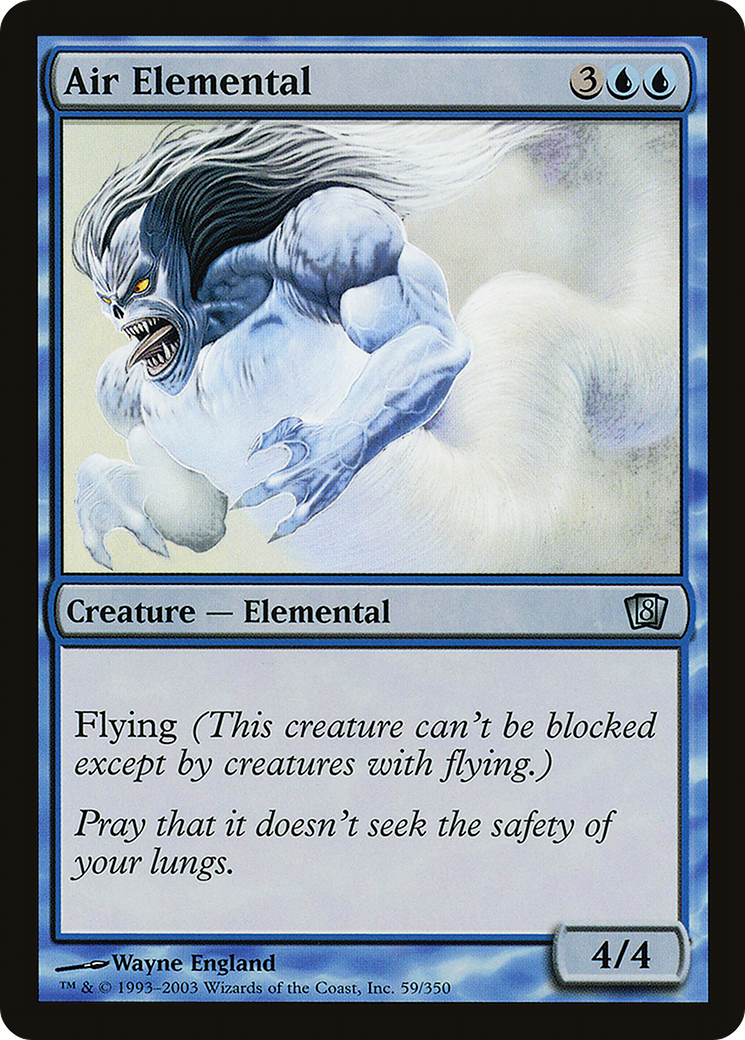 Image of Air Elemental (8ED-059) - 8th Edition Foil