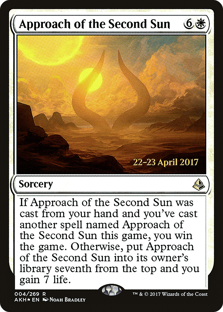Image of Approach of the Second Sun (PRE-004) - Amonkhet Promos Foil