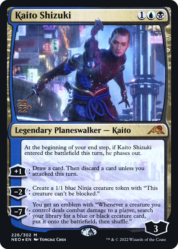 Image of Kaito Shizuki (PRE-226) - Kamigawa: Neon Dynasty Promos Foil