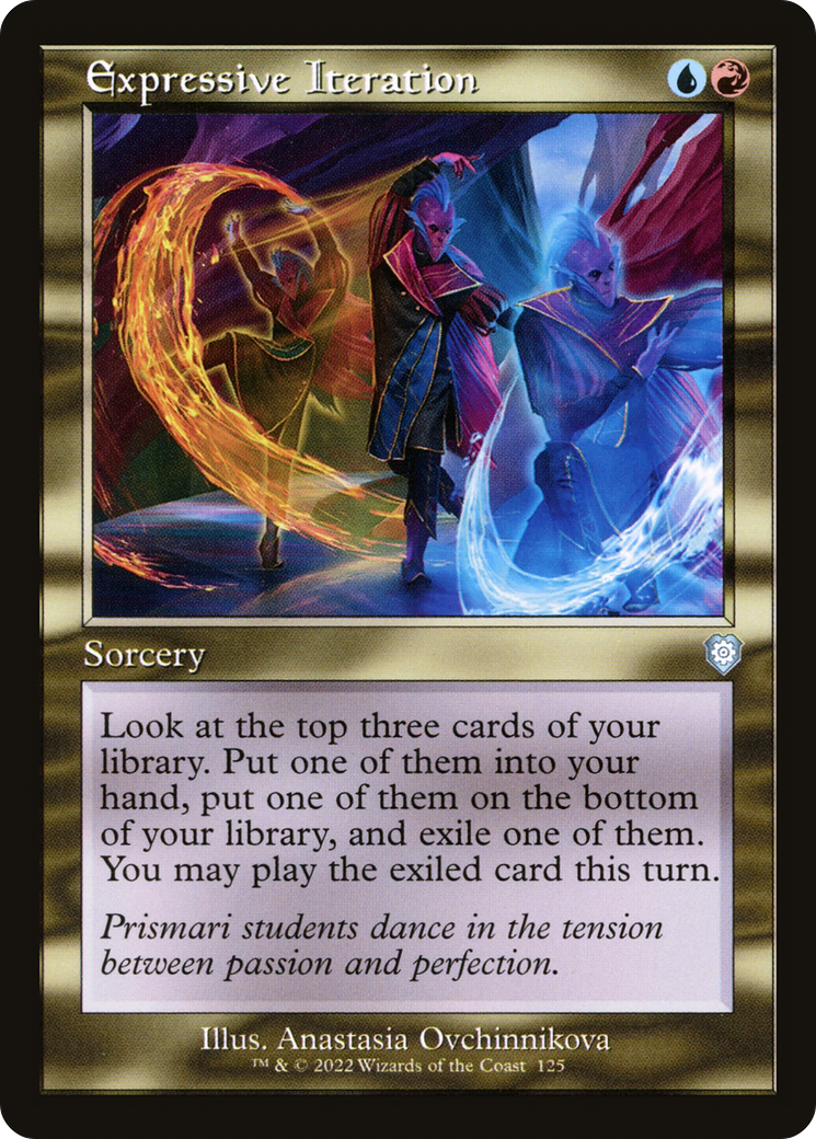 Image of Expressive Iteration (Retro Frame) (BRC-125) - The Brothers' War Commander