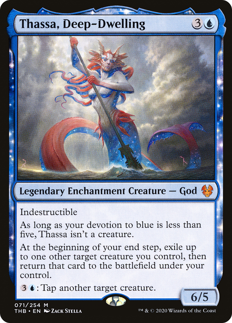 Image of Thassa, Deep-Dwelling (THB-071) - Theros Beyond Death: (enchantment) Foil