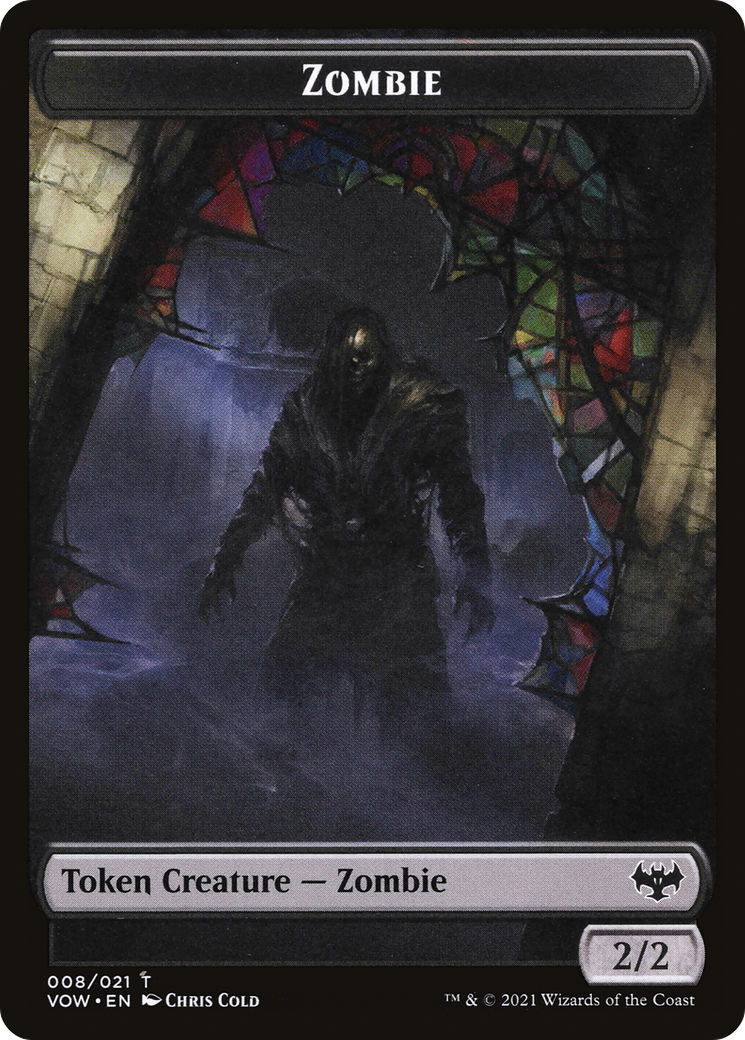 Image of Zombie (TVOW-008) - Innistrad: Crimson Vow Tokens Foil