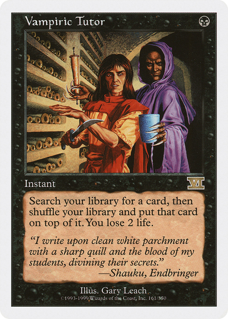 Image of Vampiric Tutor (6ED-161) - Classic Sixth Edition
