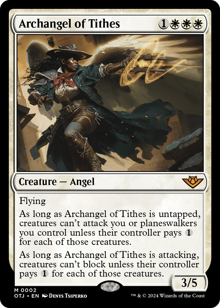 Image of Archangel of Tithes (OTJ-002) - Outlaws of Thunder Junction