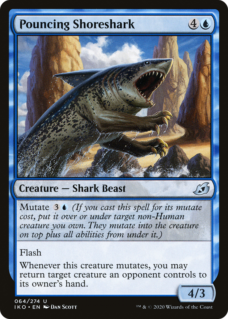 Image of Pouncing Shoreshark (IKO-064) - Ikoria: Lair of Behemoths