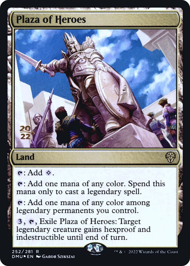 Image of Plaza of Heroes (PRE-252) - Dominaria United Promos Foil