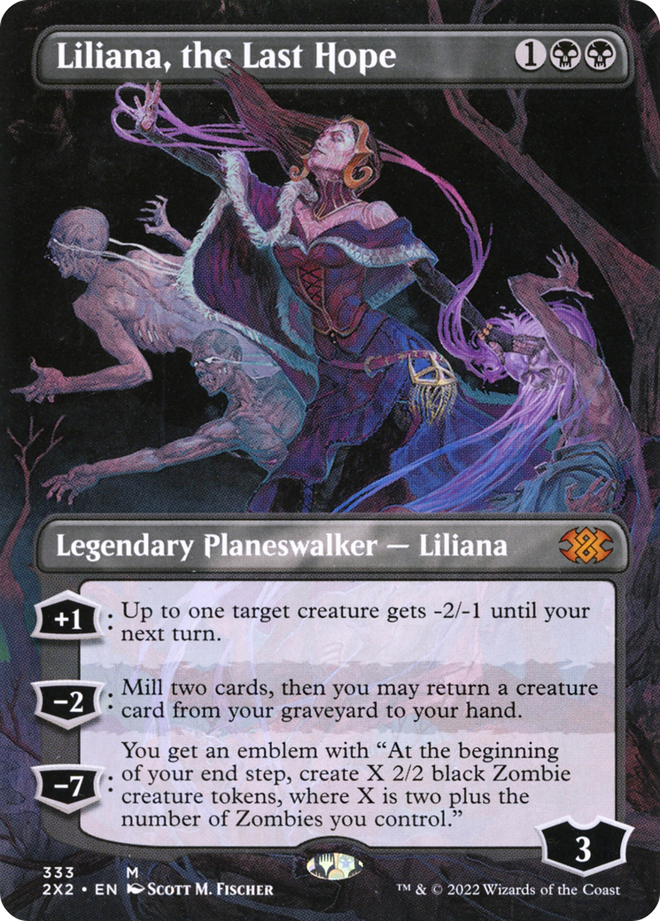 Image of Liliana, the Last Hope (Borderless) (2X2-333) - Double Masters 2022 (Borderless)