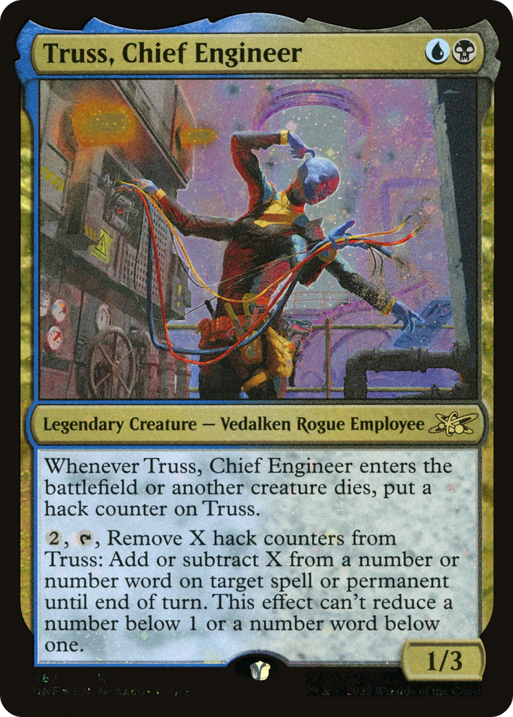 Image of Truss, Chief Engineer (Galaxy Foil) (UNF-467) - Unfinity Foil