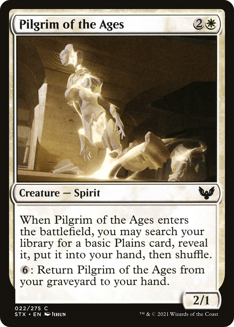 Image of Pilgrim of the Ages (STX-022) - Strixhaven: School of Mages Foil