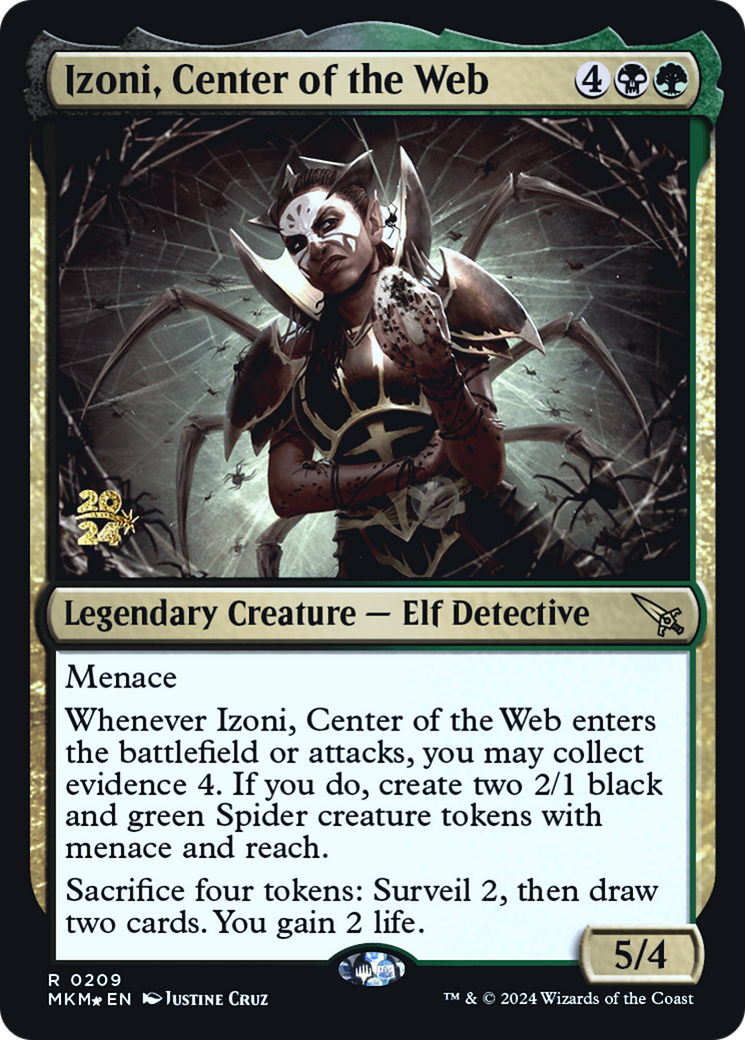 Image of Izoni, Center of the Web (PRE-209) - Murders at Karlov Manor Promos Foil
