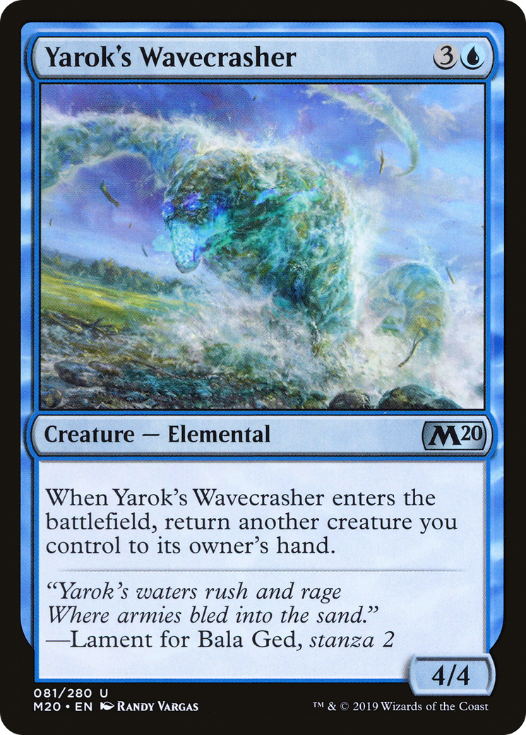 Image of Yarok's Wavecrasher (M20-081) - Core Set 2020