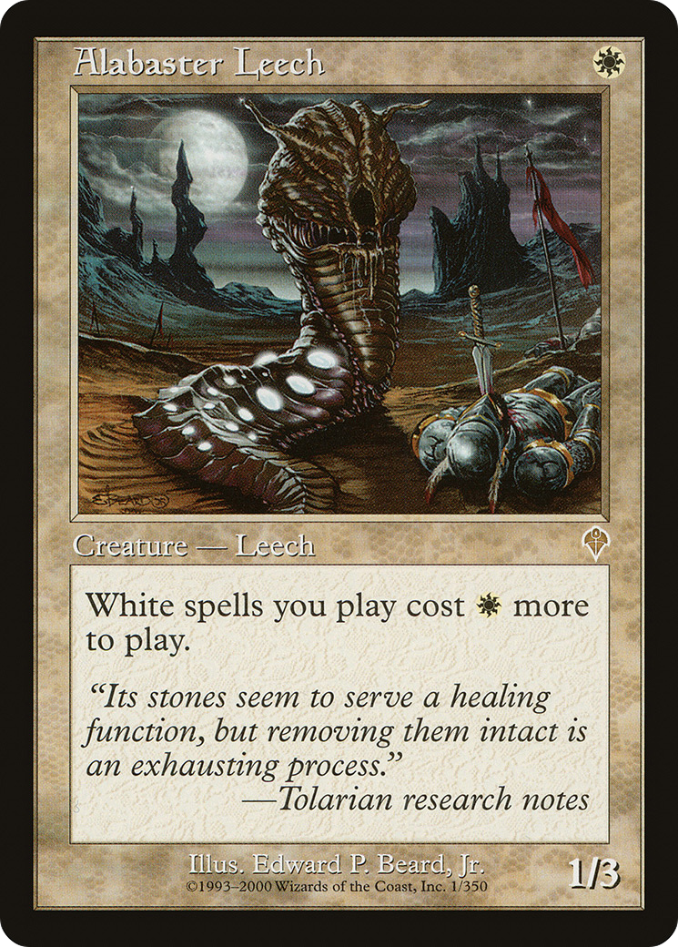 Image of Alabaster Leech (INV-001) - Invasion Foil