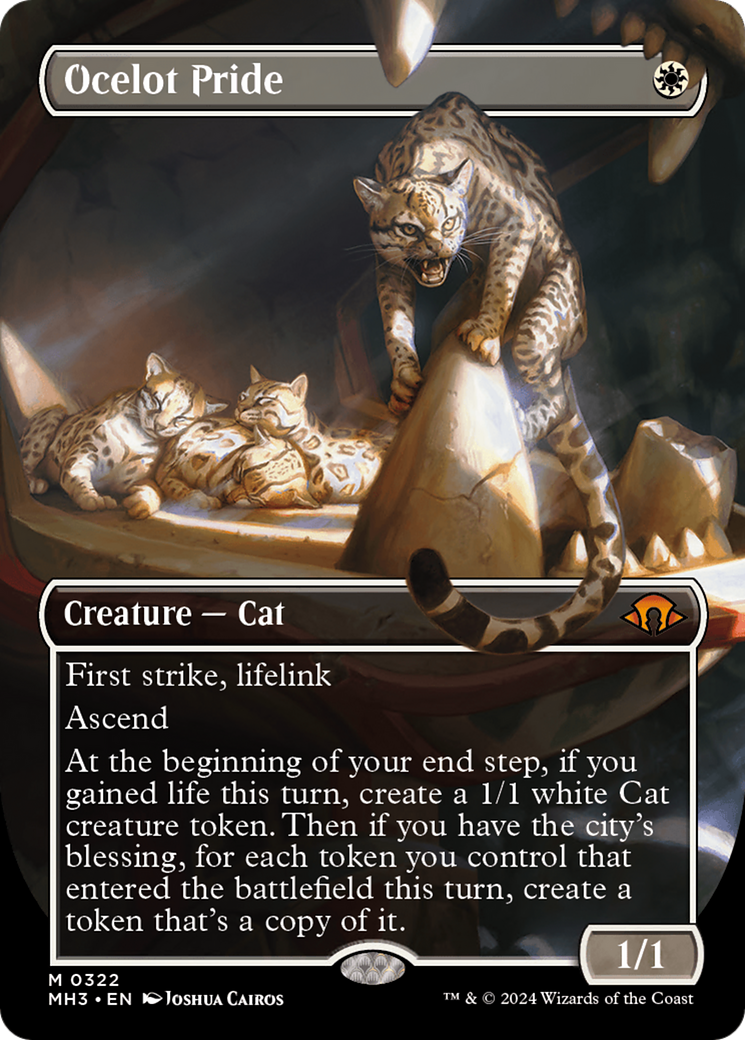 Image of Ocelot Pride (Borderless) (MH3-322) - Modern Horizons 3 (Borderless)