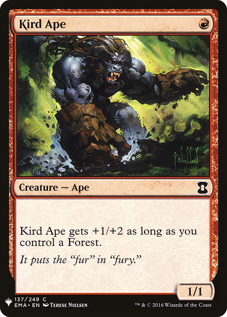 Image of Kird Ape (LIST-EMA-137) - The List