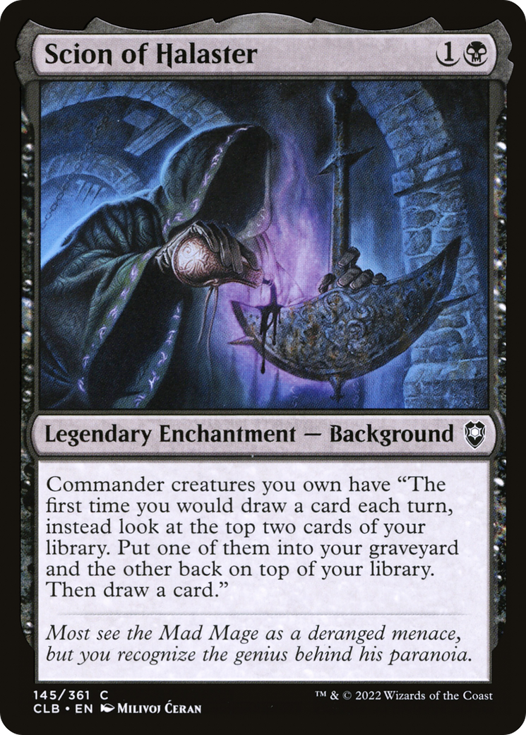 Image of Scion of Halaster (CLB-145) - Commander Legends: Battle for Baldur's Gate Foil