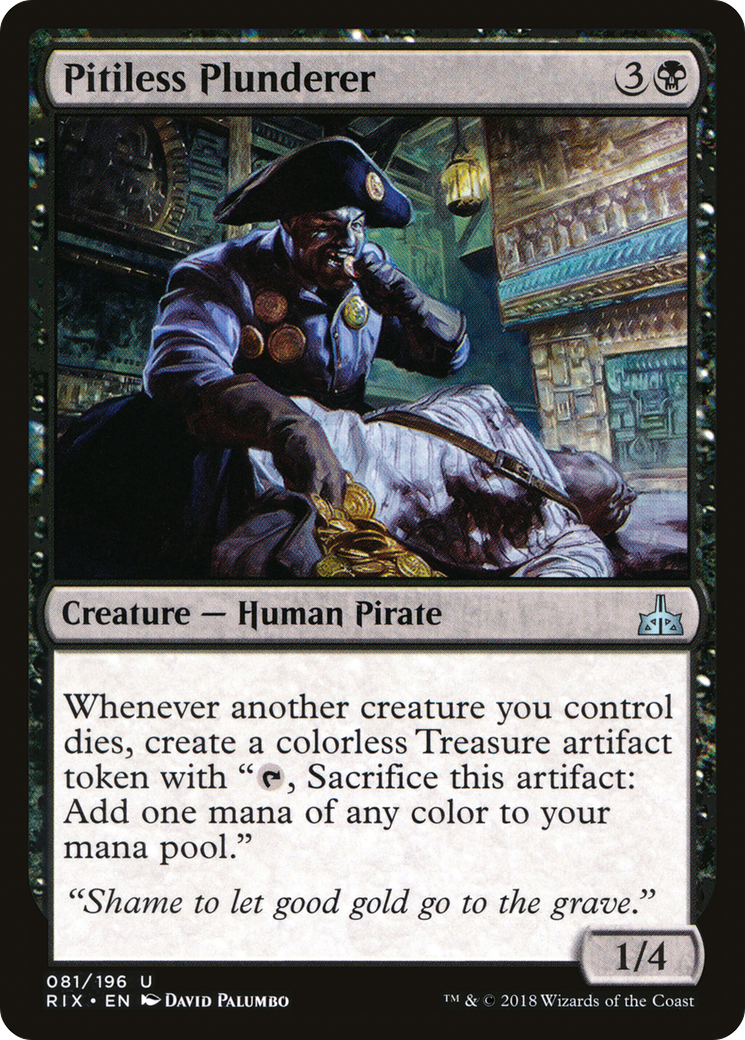 Image of Pitiless Plunderer (RIX-081) - Rivals of Ixalan