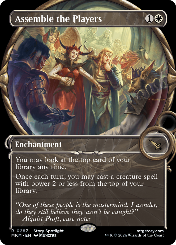 Image of Assemble the Players (Showcase) (MKM-287) - Murders at Karlov Manor: (Showcase) Foil