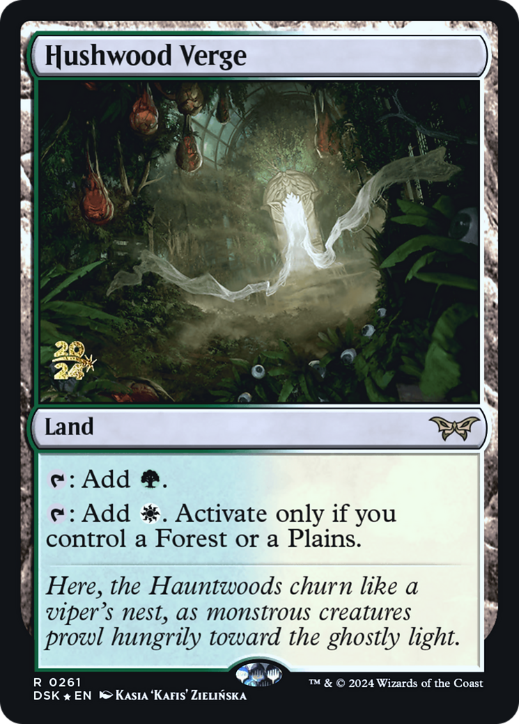 Image of Hushwood Verge (PRE-261) - Duskmourn: House of Horror Promos Foil