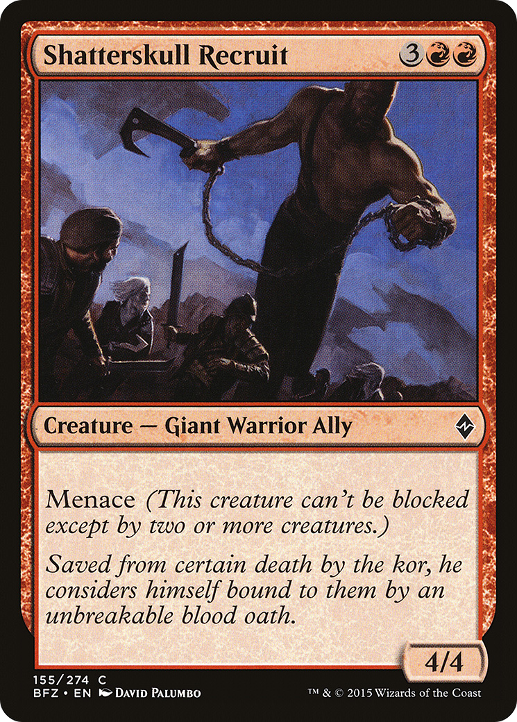 Image of Shatterskull Recruit (BFZ-155) - Battle for Zendikar