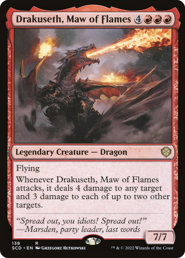 Image of Drakuseth, Maw of Flames (SCD-138) - Starter Commander Decks