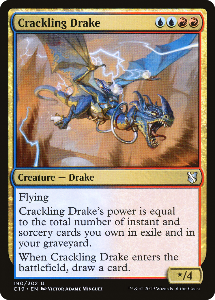 Image of Crackling Drake (C19-190) - Commander 2019