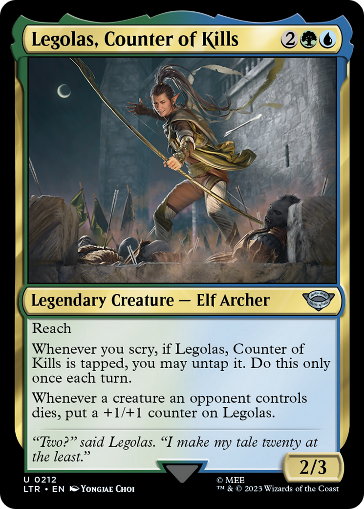 Image of Legolas, Counter of Kills (LTR-212) - The Lord of the Rings: Tales of Middle-earth