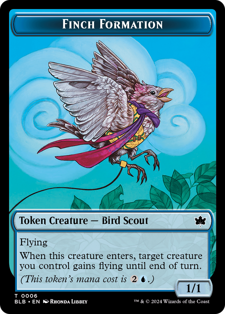 Image of Finch Formation (BLB-006) - Bloomburrow Tokens
