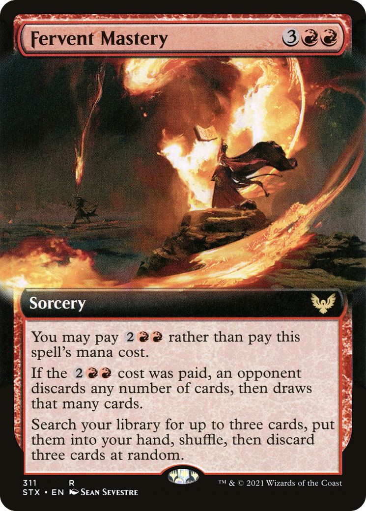 Image of Fervent Mastery (Extended Art) (STX-311) - Strixhaven: School of Mages: (Extended Art)