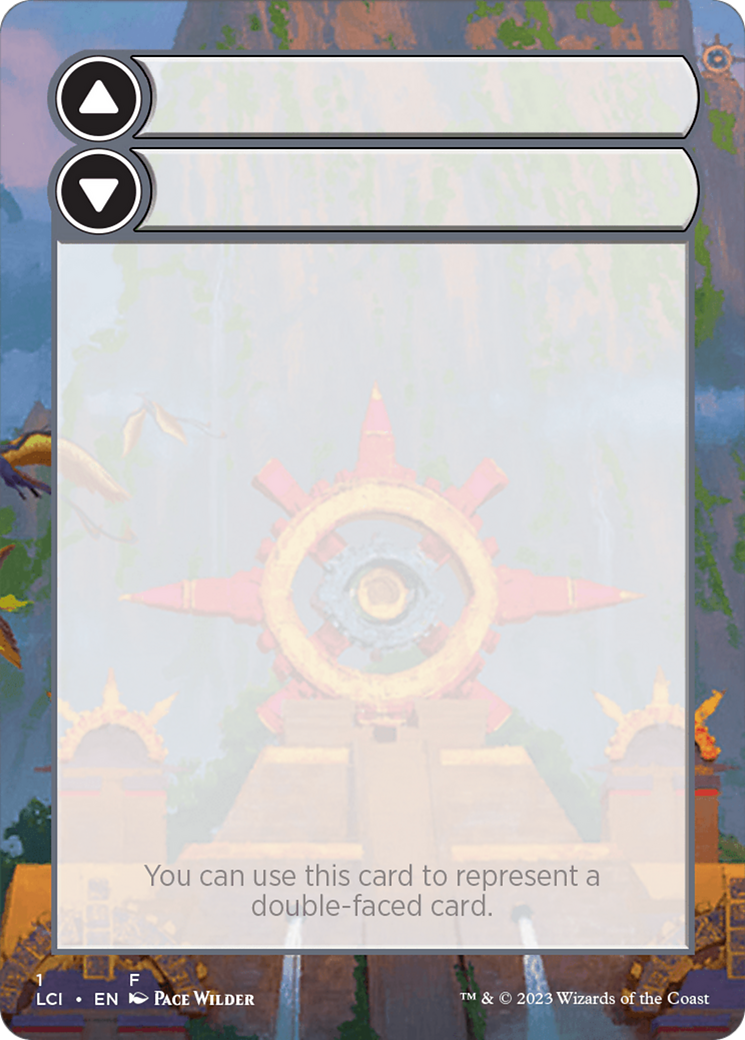 Image of Double-Faced Substitute Card (SLCI-001) - The Lost Caverns of Ixalan Substitute Cards (Borderless) Foil