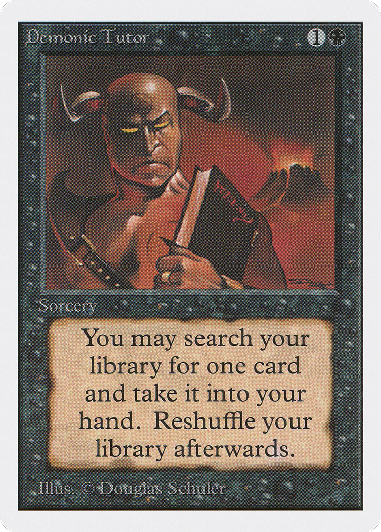 Image of Demonic Tutor (2ED-) - Unlimited Edition