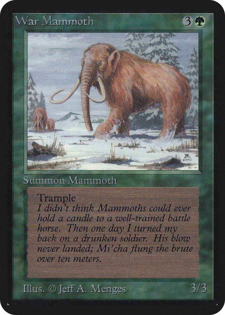 Image of War Mammoth (LEA-) - Limited Edition Alpha
