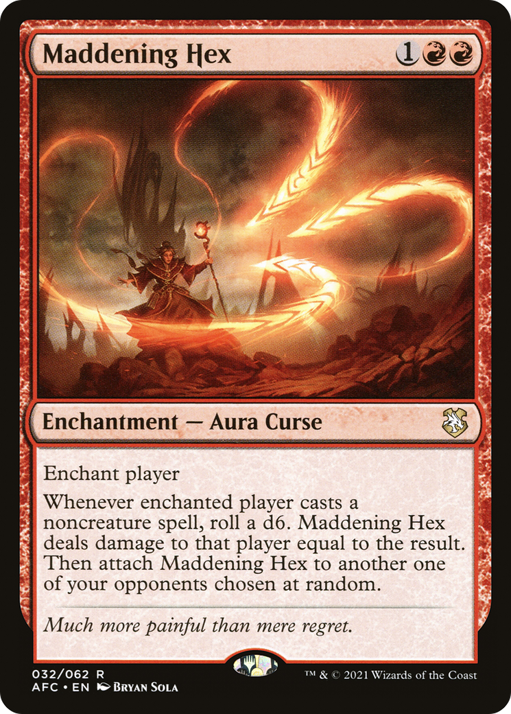 Image of Maddening Hex (AFC-032) - Forgotten Realms Commander