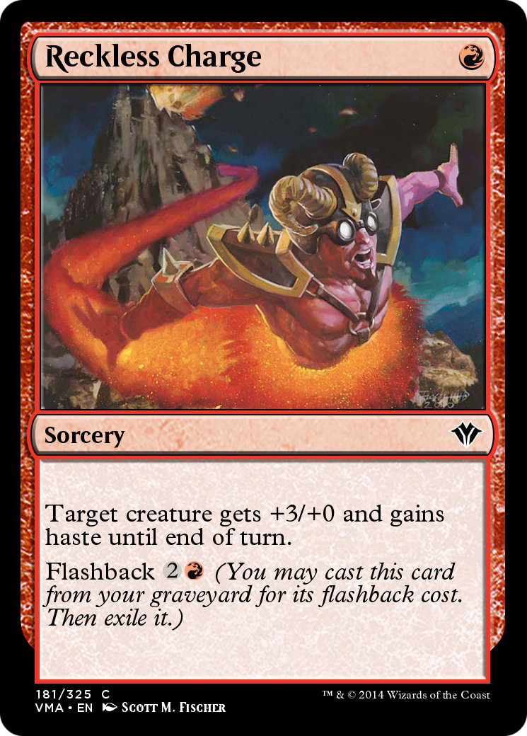 Image of Reckless Charge (VMA-181) - Vintage Masters Foil