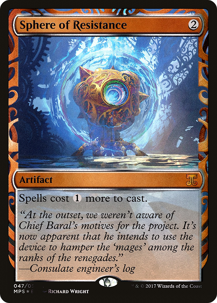 Image of Sphere of Resistance (MPS-047) - Kaladesh Inventions Foil