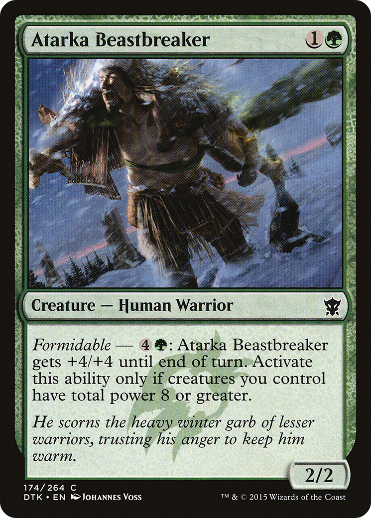 Image of Atarka Beastbreaker (DTK-174) - Dragons of Tarkir Foil
