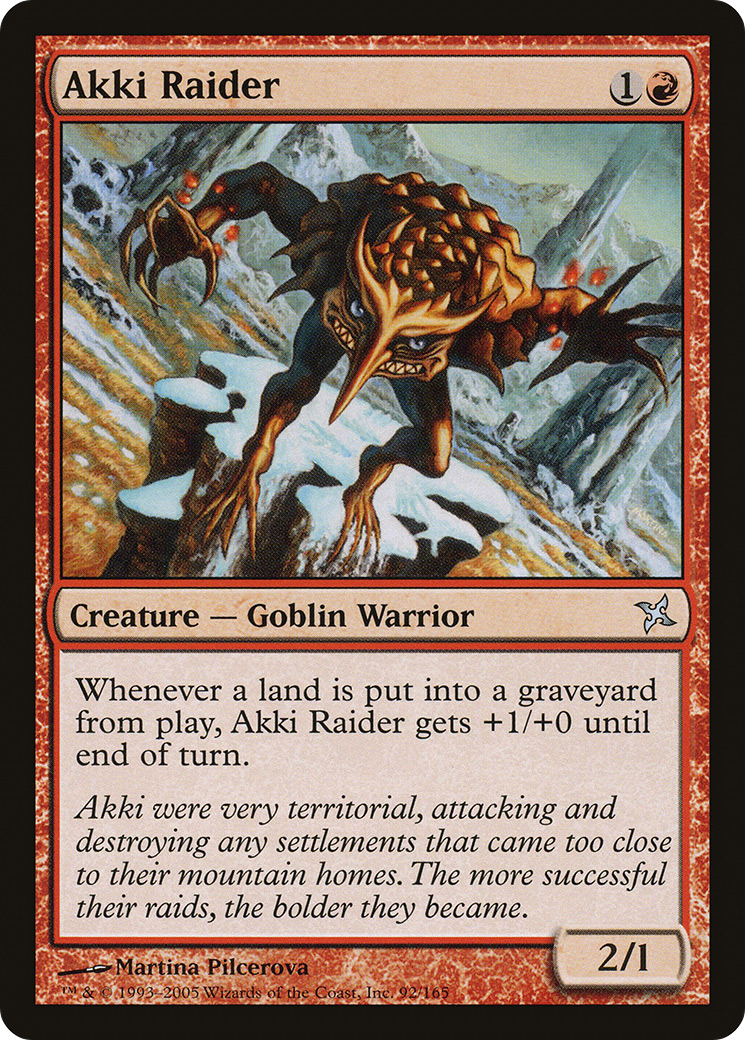 Image of Akki Raider (BOK-092) - Betrayers of Kamigawa Foil