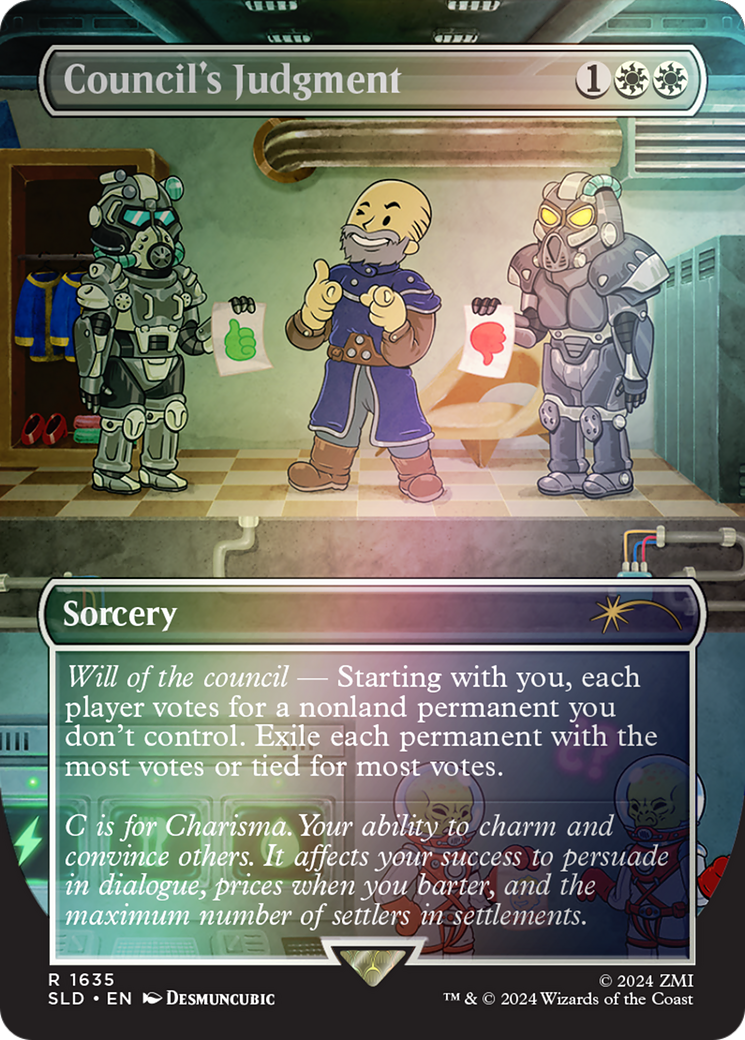 Image of Council's Judgment (Rainbow Foil) (SLD-1635★) - Secret Lair Drop (Borderless) Foil