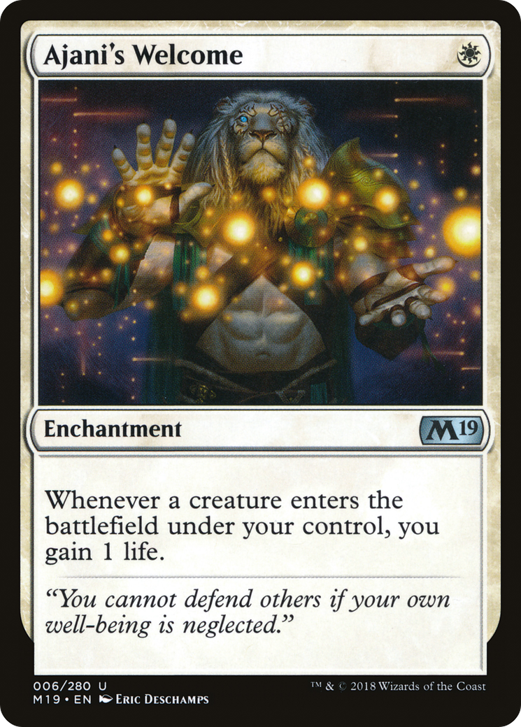 Image of Ajani's Welcome (M19-006) - Core Set 2019