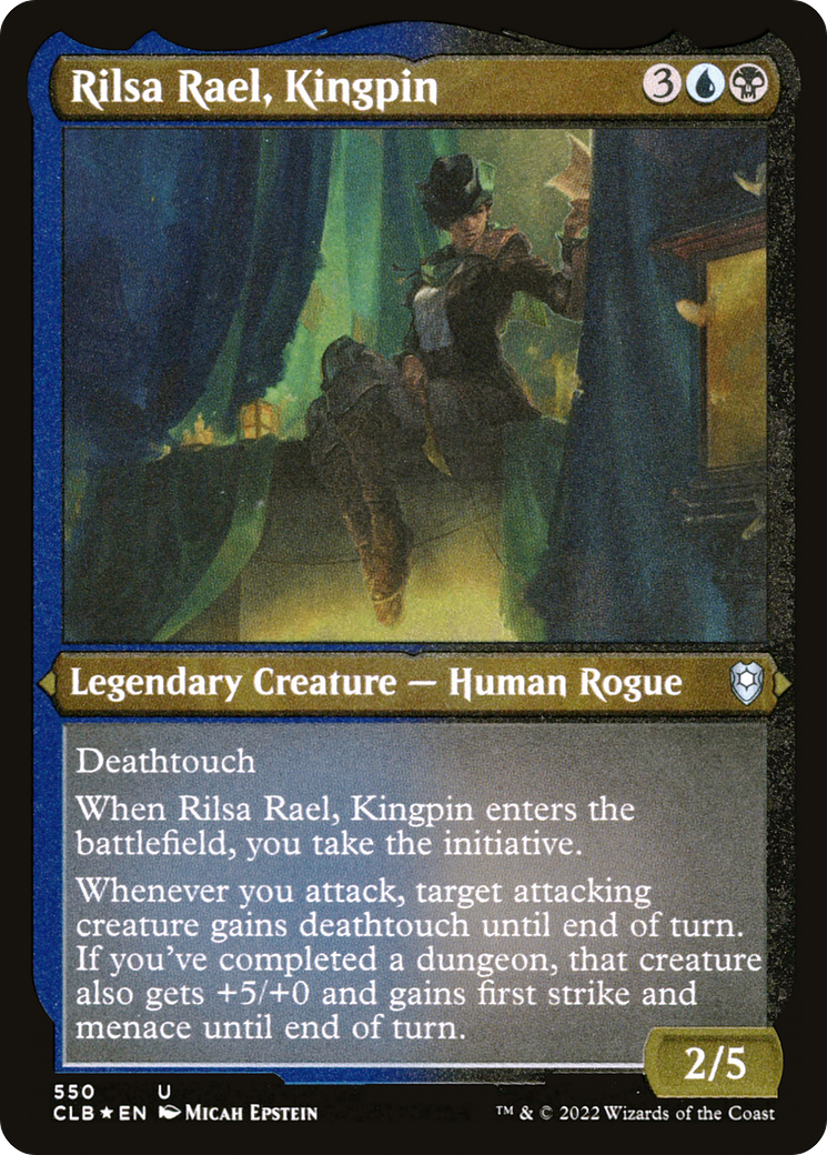Image of Rilsa Rael, Kingpin (CLB-550) - Commander Legends: Battle for Baldur's Gate Etched Foil