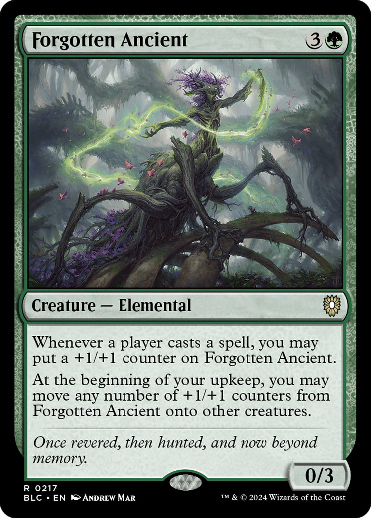 Image of Forgotten Ancient (BLC-217) - Bloomburrow Commander