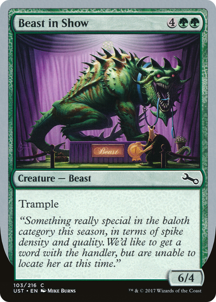 Image of Beast in Show (C) (UST-103) - Unstable