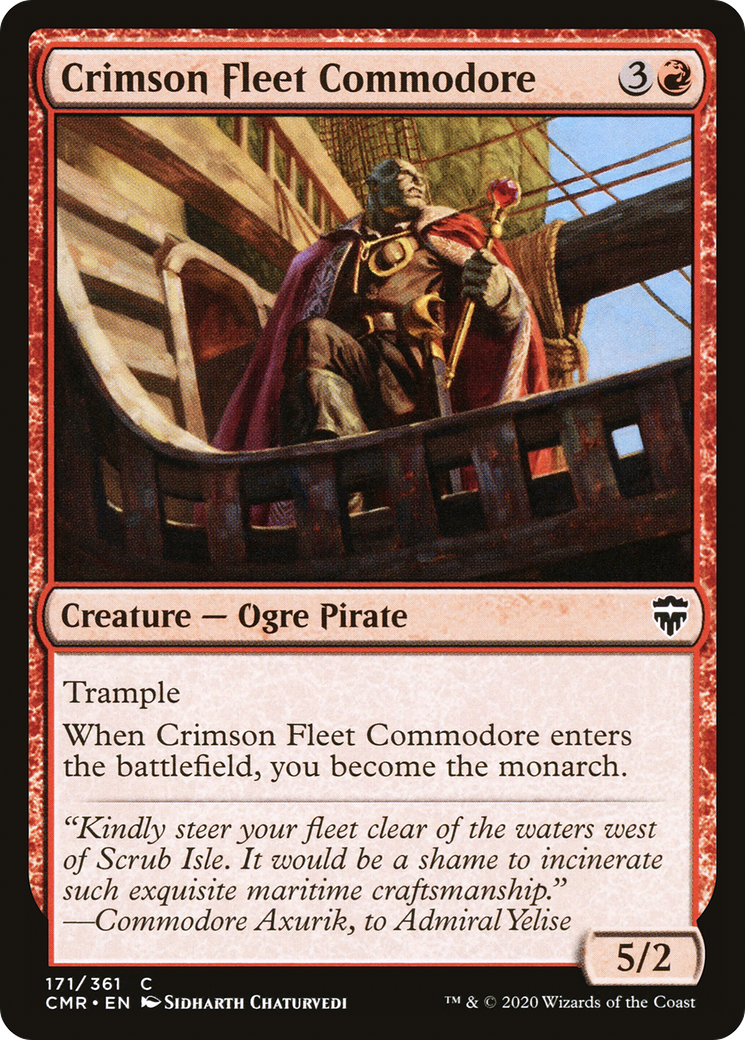 Image of Crimson Fleet Commodore (CMR-171) - Commander Legends Foil