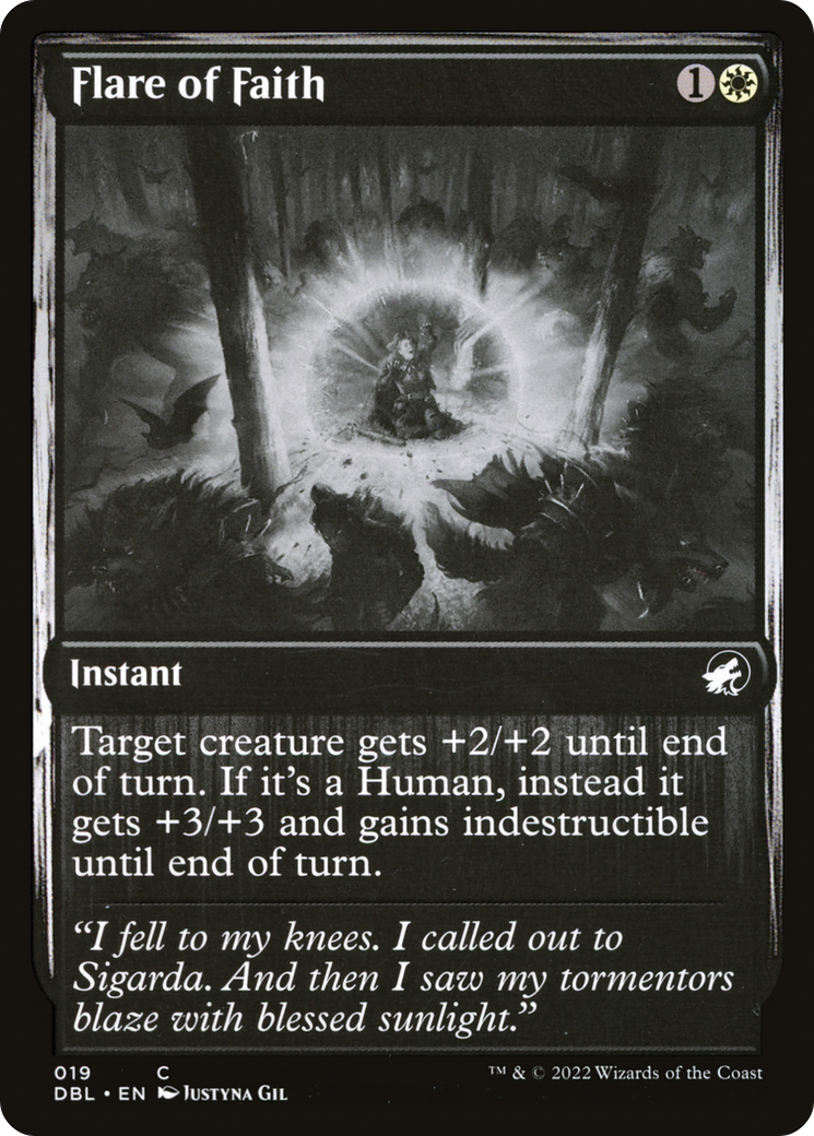 Image of Flare of Faith (DBL-019) - Innistrad: Double Feature