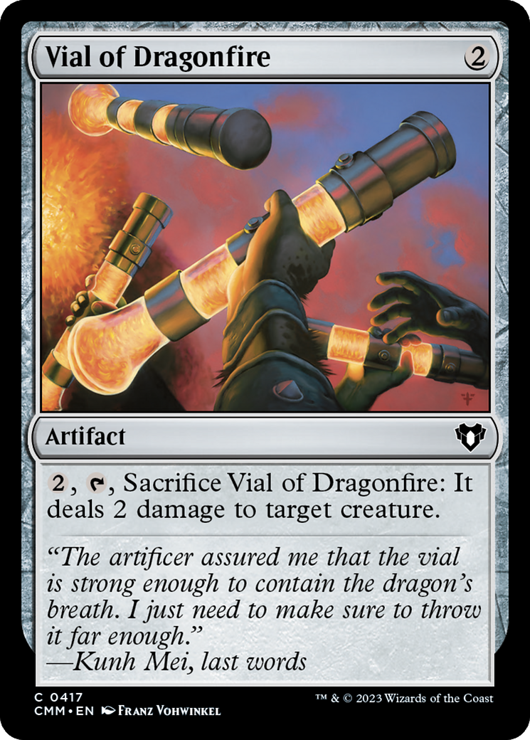 Image of Vial of Dragonfire (CMM-417) - Commander Masters Foil