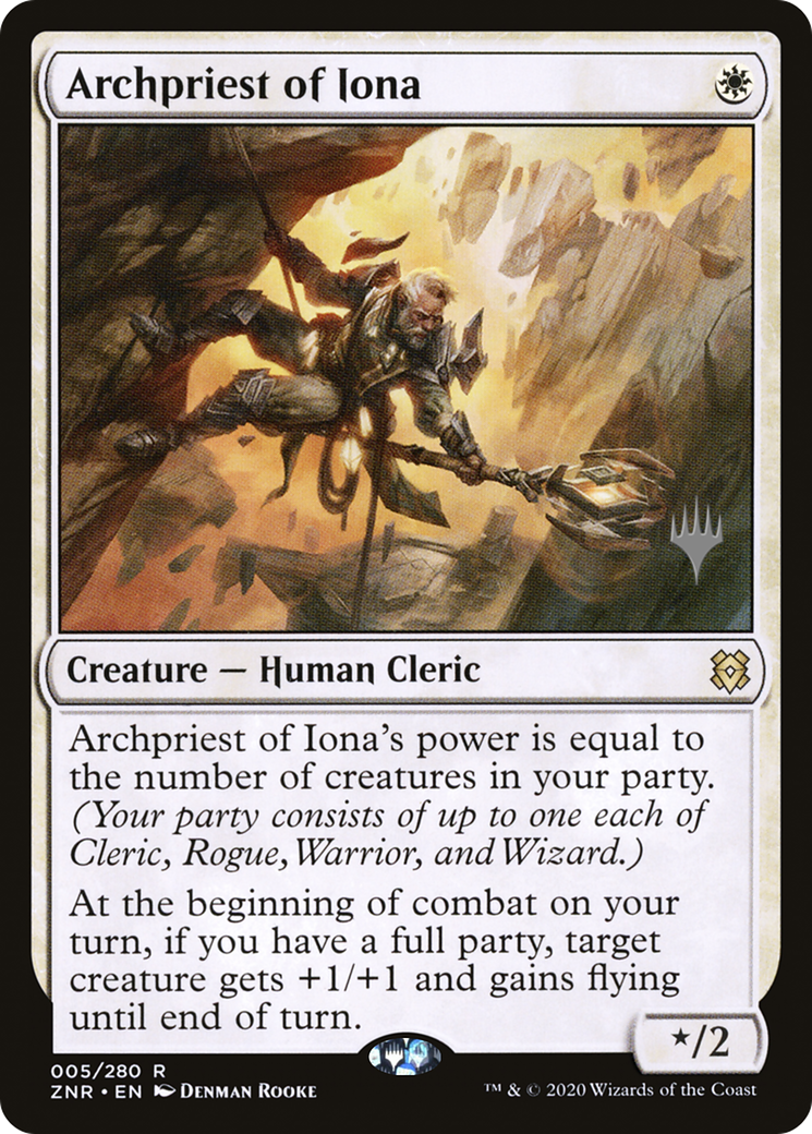 Image of Archpriest of Iona (PPZNR-005) - Zendikar Rising Promos Foil