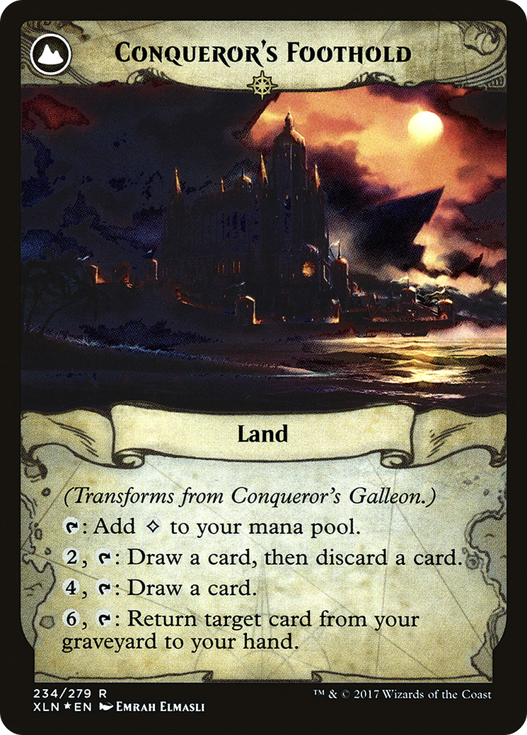 Image of Conqueror's Galleon (PRE-234) - Ixalan Promos: (compasslanddfc) Foil