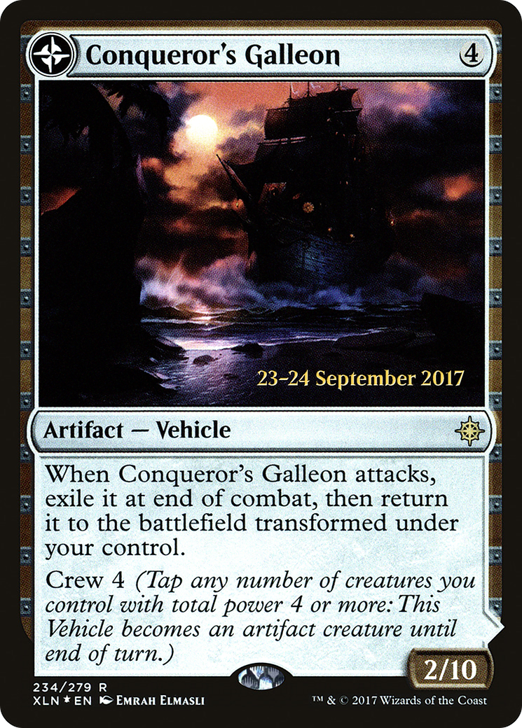 Image of Conqueror's Galleon (PRE-234) - Ixalan Promos: (compasslanddfc) Foil