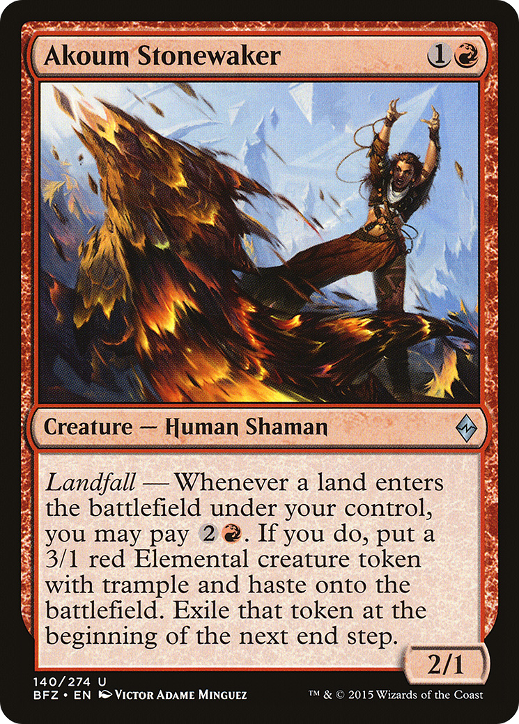 Image of Akoum Stonewaker (BFZ-140) - Battle for Zendikar